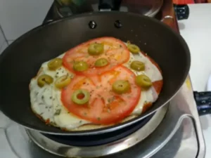 Pizza de Frigideira Saudável